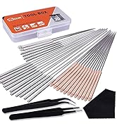 SIQUK 33 Pcs 3D Printer Nozzle Cleaning Tools Kit 30 Pcs 0.15mm, 0.25mm, 0.35mm, 0.4mm, 0.5mm Cle...