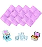 Ice Packs for Lunch Boxes & Coolers -Slim Reusable Space Saving Cooler Ice Packs,Water Absorption...
