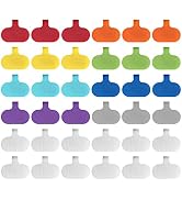 Wrap-It Storage - Cable Labels, Oval, Multi-Color (36 Pack) Write On Cord Labels, Wire Labels, Ca...