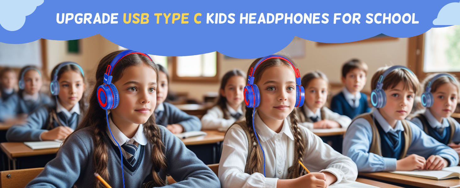 USB Type C Kids Headphones