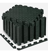 Haulcove 18pcs Puzzle Exercise Mat, 12.6"x12.6"x0.4", 18sqft EVA Interlocking Foam Floor Tiles, P...