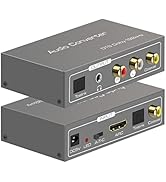 VPFET Audio Converter HDMI ARC Adapter Digital to Analog Stereo DAC Coaxial Optical Input Coaxial...