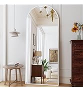 ZMYCZ Mirror Full Length, 71"x26" Arched Full Length Mirror, Arch Mirror with Stand, Large Standi...