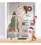 Rgqphantom 41" Tall Safety Pet Gate,Adjustable 29.92"-57.48" Wide,No Drilling Pressure Mount Kit,...