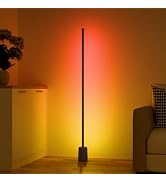Ailofy Corner Floor Lamp, 1500lm RGBW Corner Lamp Work with Alexa & Google Assistant, 16 Million ...
