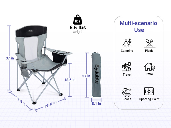 camping lawn chairs with cup holders for adults outdoor foldable camp portable folding chairs