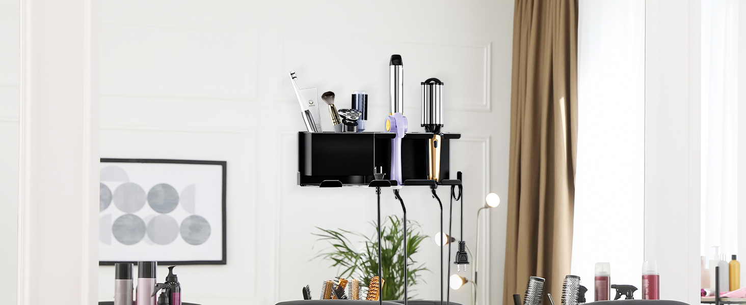 hair dryer and straightener holder