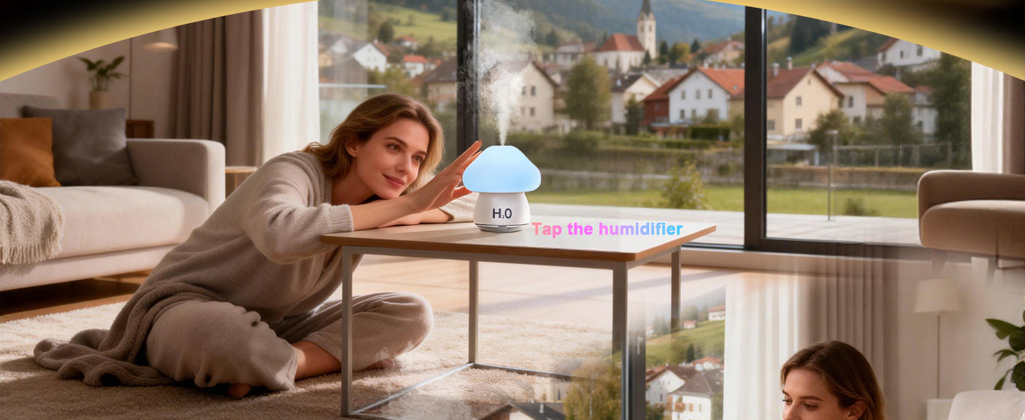 Mushroom Humidifier with light
