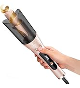 LANDOT Automatic Rotating Curling Iron 1 Inch with 2-Way Anti-Tangle | Ceramic & Tourmaline: Fast...