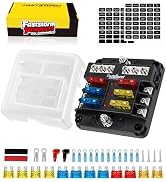 FASTSTORM 6 Way Fuse Block, Fuse Blocks 12 Volt Automotive with LED Indicator Water Resistant Mar...