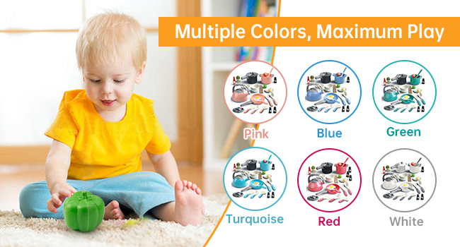 Six vibrant colors designed to spark joy and help develop your child's color recognition skills.