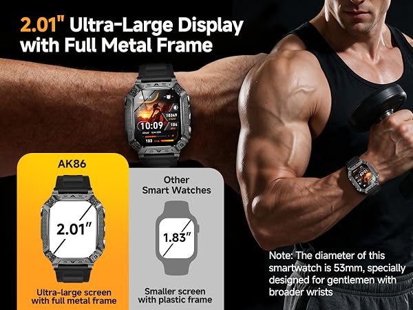2.01" Ultra-Large Display