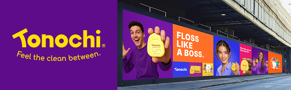 Tonochi SlimWeave Floss — step-by-step flossing guide for smooth clean and healthy gums.