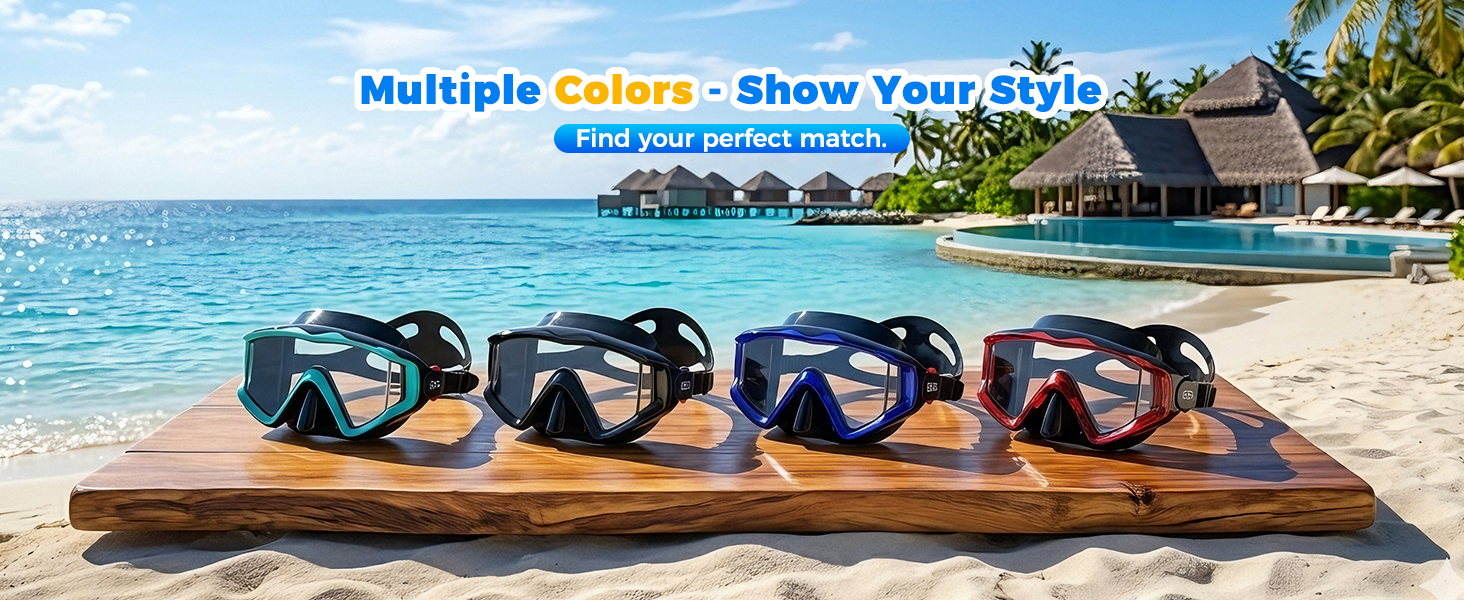 snorkel masks on beach towel tropical drink share the view skip rental ideal for couples families