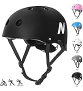 Nattork Skateboard Helmet Protective Gear for Kids,Multi-Sport Scooter Helmet with Removable Line...