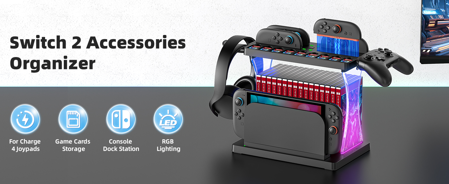 Switch 2 Accessories Organizer