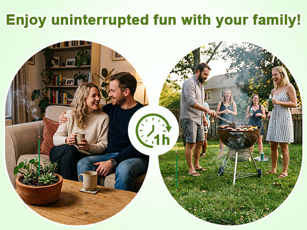 Enjoy up to one hour of uninterrupted indoor and outdoor fun with your family!