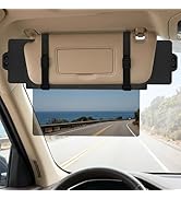 Car Sun Visor Extender, Magnetic Adjustable PC Lens Sun Blocker, Anti-Glare UV Protection Prevent...