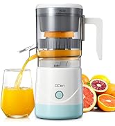 QCen Electric Citrus Juicer, Portable Orange Squeezer for Orange, Lemon, Grapefruit, One Touch Op...
