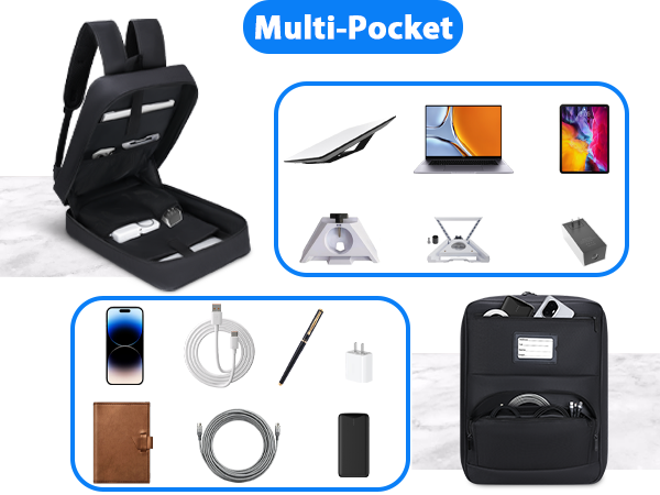 This bag compatible with Starlink Mini has a spacious main compartment for secure antenna storage