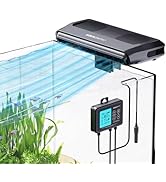 AQUASMITH Aquarium Chiller Fan,Fish Tank Cooler with Temperature Control,Minimum Setting 59?,Auto...