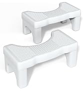 Kzeirm 2 Pack Toilet Stool Poop Stool for Adults, Portable Toilet Stool Squat Adult with Non-Slip...