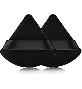 2 Pcs EVAOUXIU Triangle Powder Puff for Face Powder, Soft Plush Setting Powder Puff, Velour Cosme...