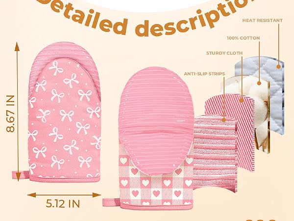 chiccrest Mini Oven Mitts Set