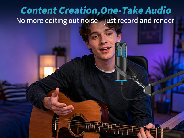 Content Creation, One-Take Audio