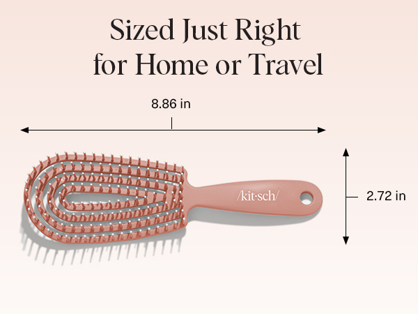 Flexible Hair Brush for Women and Men Adults & Kids Ulta-Smooth Bristles for Wet or Dry Strands