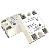 YQSIYU Solid State Relay 25AA 2PCS Single Phase SSR-25AA Input 80-250V AC to Output 24-380V AC 25A