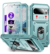 YmhxcY for Pixel 10 Pro XL Case with Camera Cover Slider, 2*Tempered Glass Screen Protectors,Buil...
