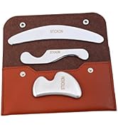 STICKON Gua Sha Massage Tool 3 in 1 Stainless Steel Gua Sha Scraping Massage Tools IASTM Tools Gr...