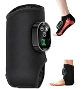 2in1 Foot and Ankle Massager with Heat and Vibration. Foot Renew. Cordless Ankle Massager for Cir...
