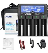 XTAR Dragon VP4L Plus Charger 4-Slots Intelligent Universal Battery Charger Analyzer tester for 1...
