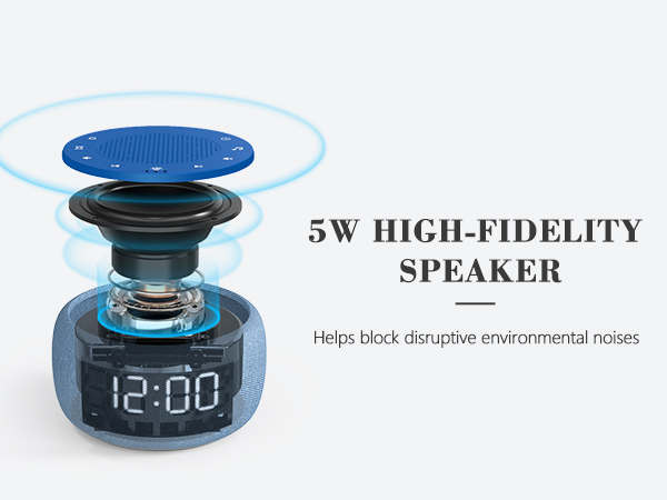 Sound machine alarm clock