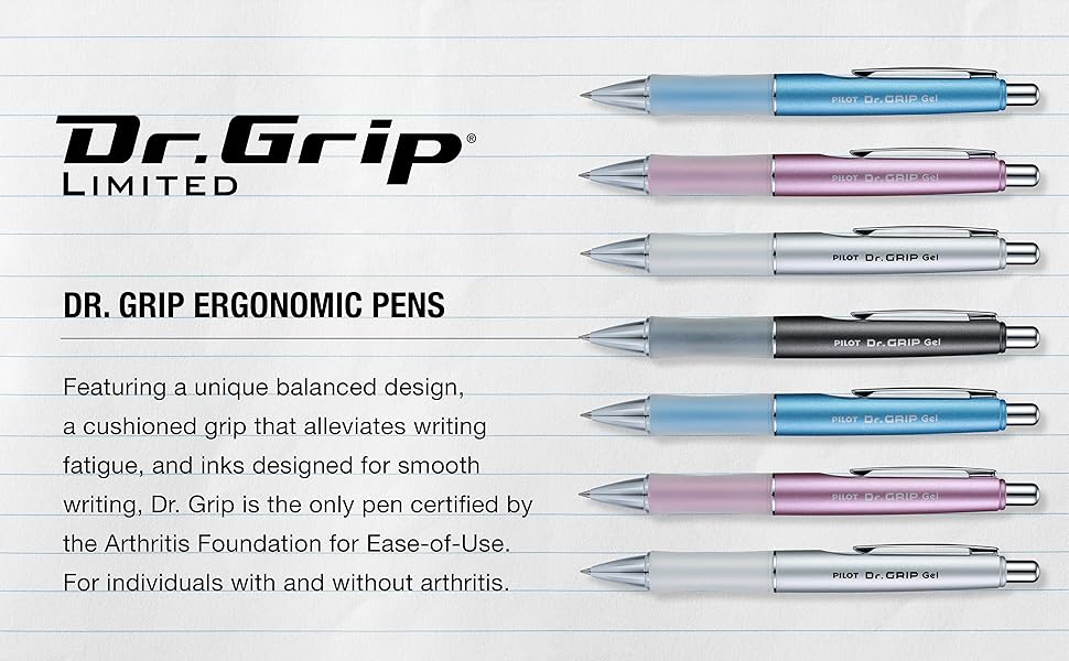 Featuring a unique balanced design and a cushioned grip that alleviates writing fatigue