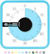 TWENTY5 SEVEN Countdown Timer 7.5 inch; 60 Minute 1 Hour Visual Timer – Classroom Teaching Tool O...