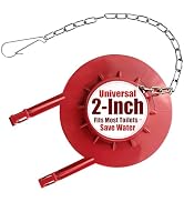 2-Inch Toilet Flapper Replacement Kit, Universal Flush Valve Flapper - Fits Kohler, Toto & Americ...