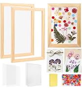 Aboofx Paper Making Kit, A4 Size Paper Making Screen Frame Kit, Wooden Mold and Deckle with Mesh,...