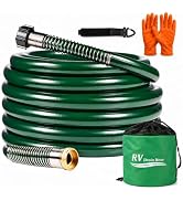 Caravista 35FT RV Black Water Hose Kit - 5/8" Camper Clean Out Hose With Waterproof Storage Bag A...