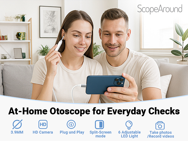 otoscope with light ear scope digital otoscope for kids smart otoscope for iphone