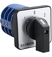 Baomain Rotary Cam Changeover Switch SZW26-40/D303.3 AC 660V 40A 12 Terminal 3 Phase