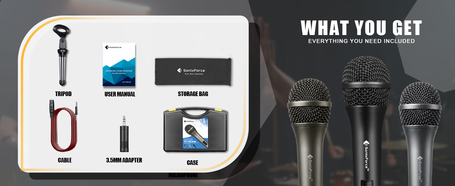 corded microphone 1/4 microphone singing microphone