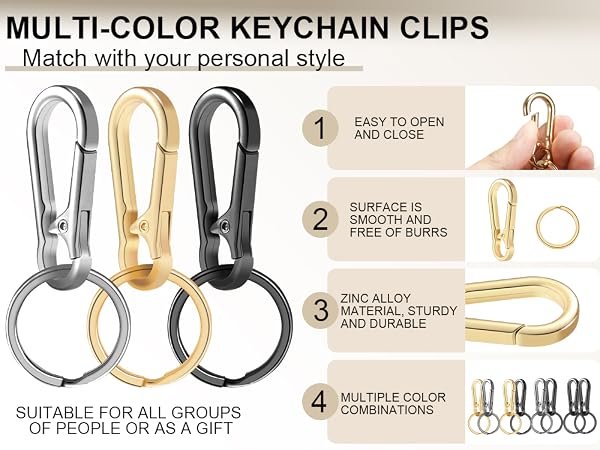 keychain rings clip
