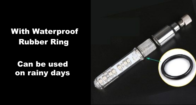 The bike tire lights can be used on rainy days or snowy days.