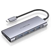 LENTION USB C Hub Multiport Adapter with 4K HDMI, 100W Charging, 4 USB 3.0 5Gbps Splitter Compati...