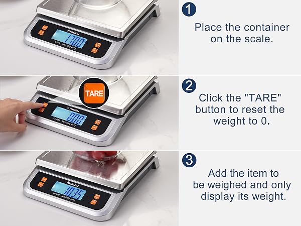 ATOGOU 66lb/30kg Commercial Large Digital Kitchen Scale