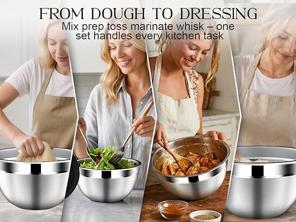 stainless steel mixing bowls
