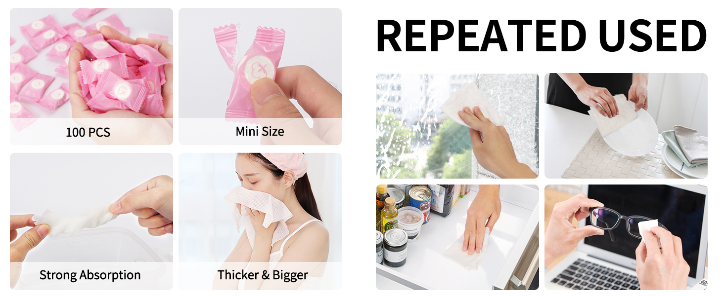 Disposable Compressed Towels Tablets